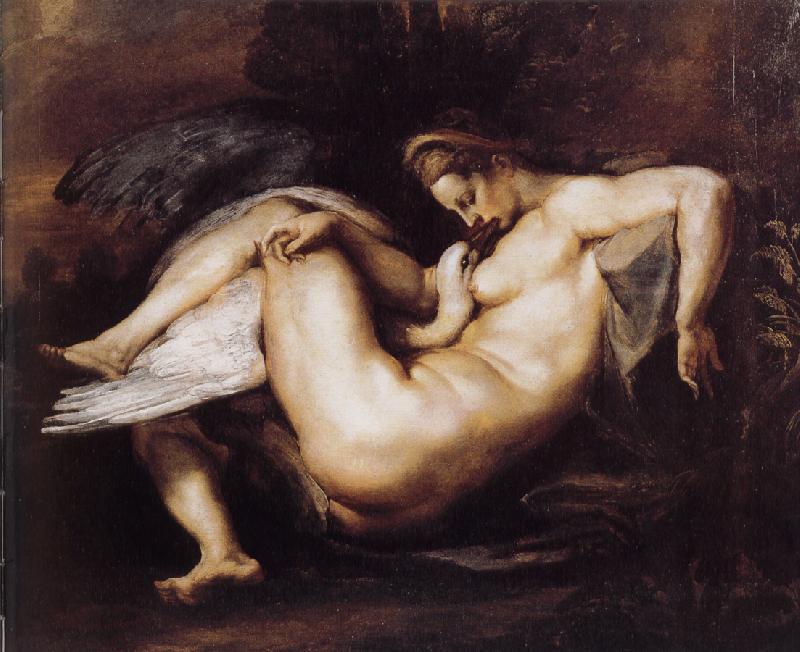 Peter Paul Rubens Lida and Swan oil painting image